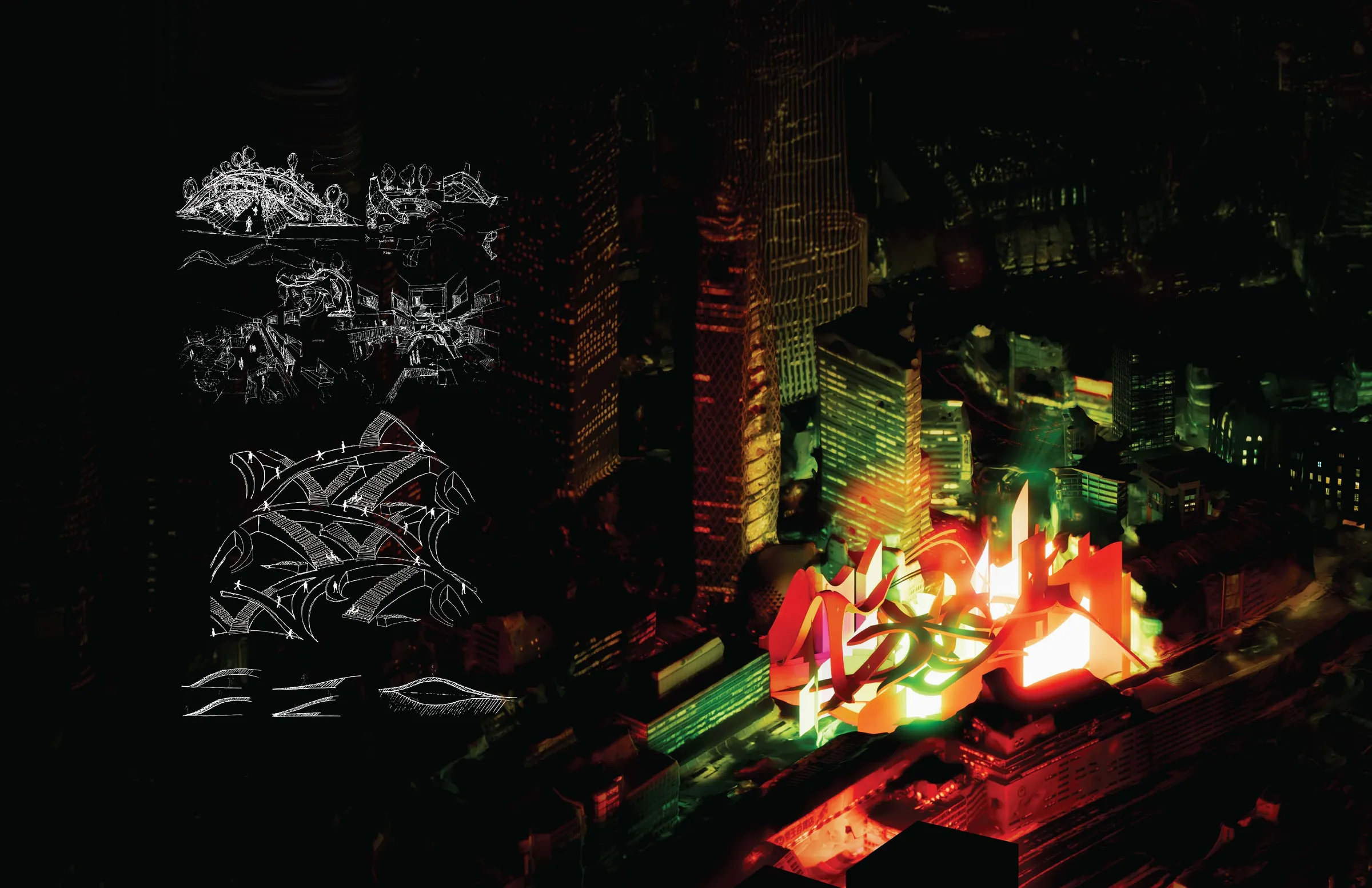 Iterative design process and city render